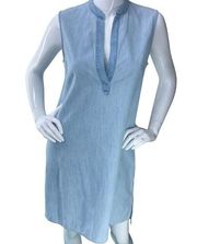 Rag & Bone Jean Womens Size S Popover Chambray Dress Sleeveless 100% Cotton