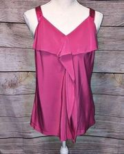 NWT Elle Hot Pink Dressy Tank Top Size S