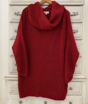 Vici Red Cowl Neck Sweater