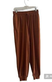 pumpkin spice drawstring joggers with pockets