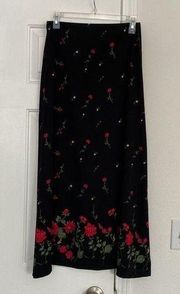 Jaclyn Smith Vintage 90s floral maxi skirt.