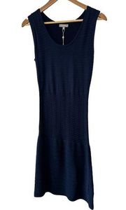 ELLIE KAI Navy Blue Crochet Knit Dress Women's Size Small New $200