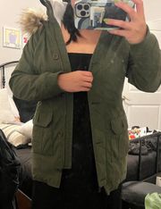 Green Parka Jacket