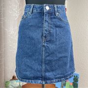 Divided Blue Denim Mini Skirt