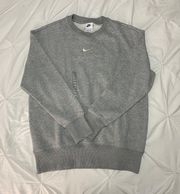 Nike grey  embroidered crewneck