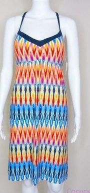 NEW Athleta Restoration Dress in Multi Color, strap halter, size XS