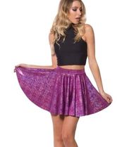 Black Milk Disco Doll Cheerleader Skirt Pink Holographic