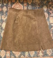 Suede Mini Skirt