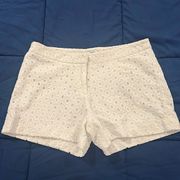 Crown and Ivy white eyelet‎ shorts size 8