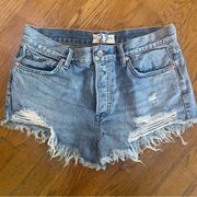 Free people denim shorts