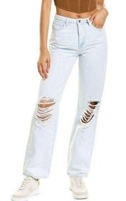 NWT WeWoreWhat Straight Leg in Light Icy Wash
