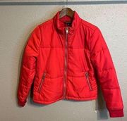 Kendall and Kylie Red Puffer Jacket Size Small