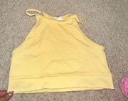 Yellow Halter Comfy Workout Tank