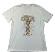 Tree of Life DNA Graphic T-shirt Size Large short sleeve crewneck