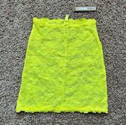 SKIMS Stretch Lace Intimates Skirts - Yellow Highlighter