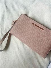 Light Pink Wallet Wristlet