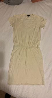 Cream Blousen T-shirt Dress