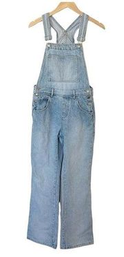 Vintage Paris Blues Light Wash Straight Leg Denim Cotton Made in USA Overalls