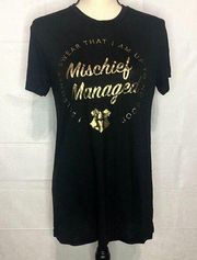 Harry Potter Mischief Managed T-Shirt Size Small Short Sleeve Graphic Black