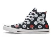 Converse  Chuck Taylor All Star Dots High TOP Women’s 12 Men’s 10 EUC