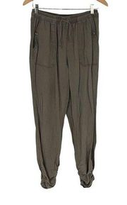 Thread + Supply Women's Lyocell Ruched Jogger Sweatpants Slate Green Medium