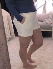 Saint Tropez West size 12 white lace summer shorts