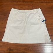 NWT ANNIKA CUTTER & BUCK WHITE SKORT SZ 6