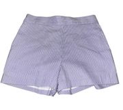 NWT Cremieux Purple Stripe Lined Med Cotton Nylon Shorts