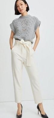 Veronica Beard Setti‎ Paperbag Waist Cream Pants