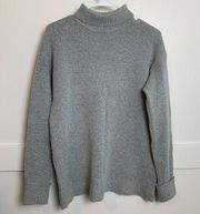 Halogen Heathered Gray Turtleneck Sweater