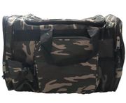 Dig Camouflaged Weekender Duffle Bag With Adjustable Detachable Shoulder Strap