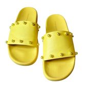 Stuart Weitzman Superstud Leather Pool Slide