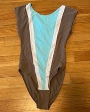 American Apparel Dance Gloria V Leotard Bodysuit