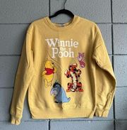 Disney Winnie the Pooh and Friends Women's Graphic Fleece Pullover Top, Size S