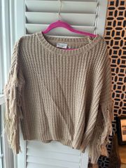 Tassel Tan Sweater