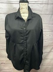 Agnes & Dora XL black blouse- 2579