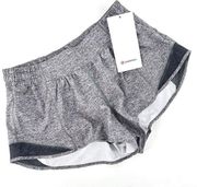 Lululemon  Hotty Hot Low Rise Lined Shorts Womens Sz 10 2.5" Inseam Heather Gray