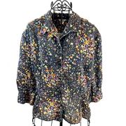 Christopher and Banks Button Down Floral Blouse Women’s Size Large