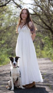 Eyelet Maxi Dress