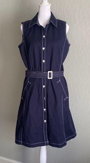 Collared Button Up Dress