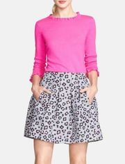 Kate Spade Big Smoke Cyber Cheetah Pleated Mini Skirt