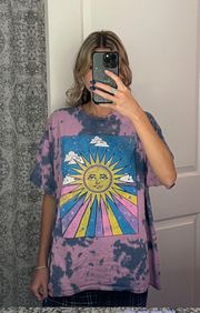 Tie Dye Graphic Tee Shirt