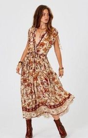 Jens Pirate Booty Sz P/S Witching Hour Midi Boho Dress