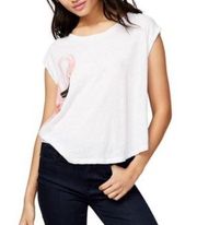 New Rachel Roy Womens Flamingo Graphic T-Shirt