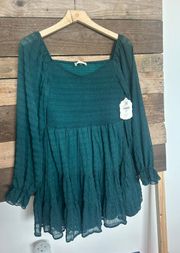 Altard State Green Sparkly Dress