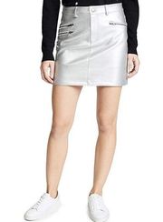 🎉HP🎉Rebecca Minkoff metallic faux leather skirt