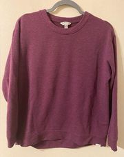 Orvis Classic Coll. Womens Crewneck Relaxed Soft Sweater Purple Mauve Size Small