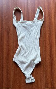 cream ribbed bodysuit 