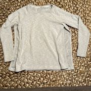 Club Monaco Wool Gray Sweatshirt with slits up sides Sz XS