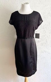 Marc New York black belted pencil dress size‎ 4